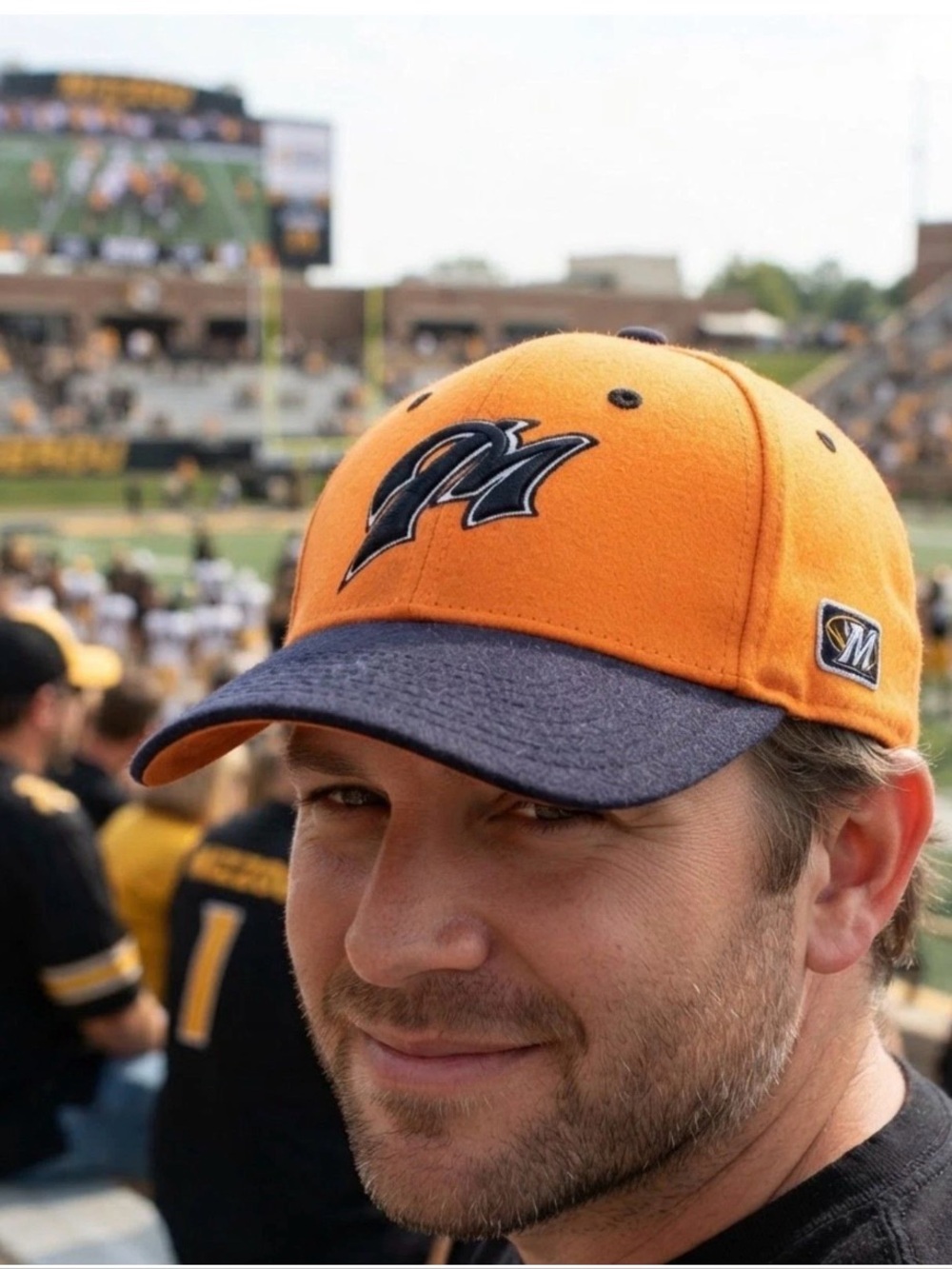 Vintage 90s NEW The Game Missouri Tigers Baseball Hat Orange Black Size S